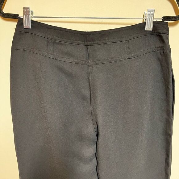 Derek Lam for Design Nation Black Crepe Crop Pleated Ankle Pants Sz 2 - Picture 5 of 6